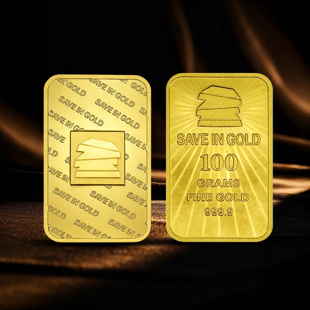 100 Grams Gold Bar (Save in Gold)